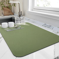 Quick Dry Kitchen Dish Drying Mat - Super Absorbent, Fast Drying Solution 6