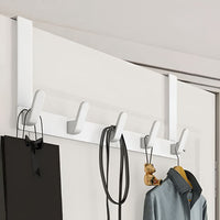 Quick Hang - Over The Door Towel Rack with 5 Hooks for Easy Storage 0