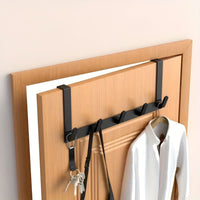 Quick Hang - Over The Door Towel Rack with 5 Hooks for Easy Storage 2