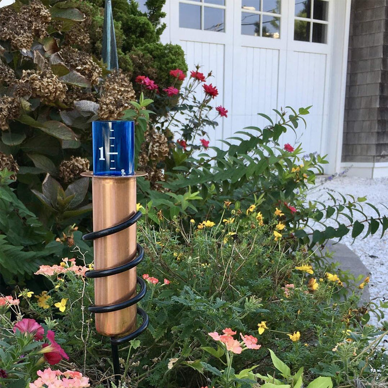 RainDrop Decorative Rain Gauge - Stylish Archimedean Design for Accurate Precipitation Measurement 0
