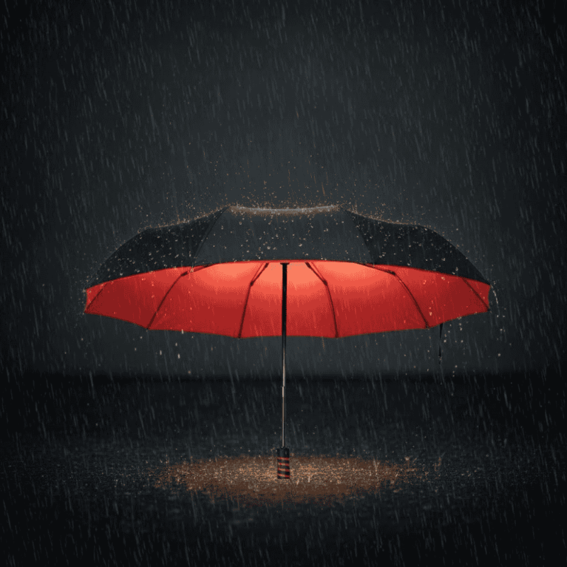 Rainforce - Windproof Compact Umbrella with Ergonomic Handle & Automatic Opening 1
