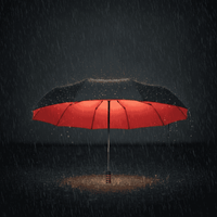 Rainforce - Windproof Compact Umbrella with Ergonomic Handle & Automatic Opening 1
