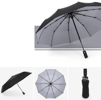 Rainforce - Windproof Compact Umbrella with Ergonomic Handle & Automatic Opening 10