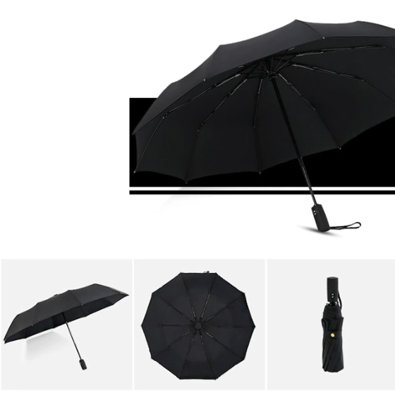 Rainforce - Windproof Compact Umbrella with Ergonomic Handle & Automatic Opening 11