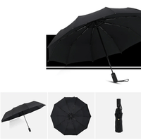 Rainforce - Windproof Compact Umbrella with Ergonomic Handle & Automatic Opening 11