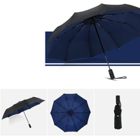Rainforce - Windproof Compact Umbrella with Ergonomic Handle & Automatic Opening 12