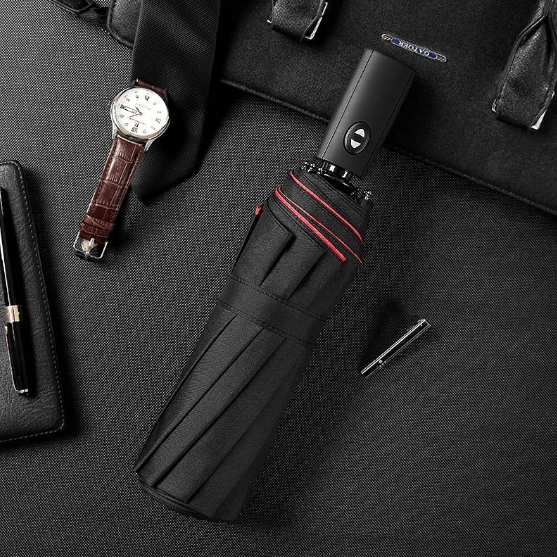 Rainforce - Windproof Compact Umbrella with Ergonomic Handle & Automatic Opening 2