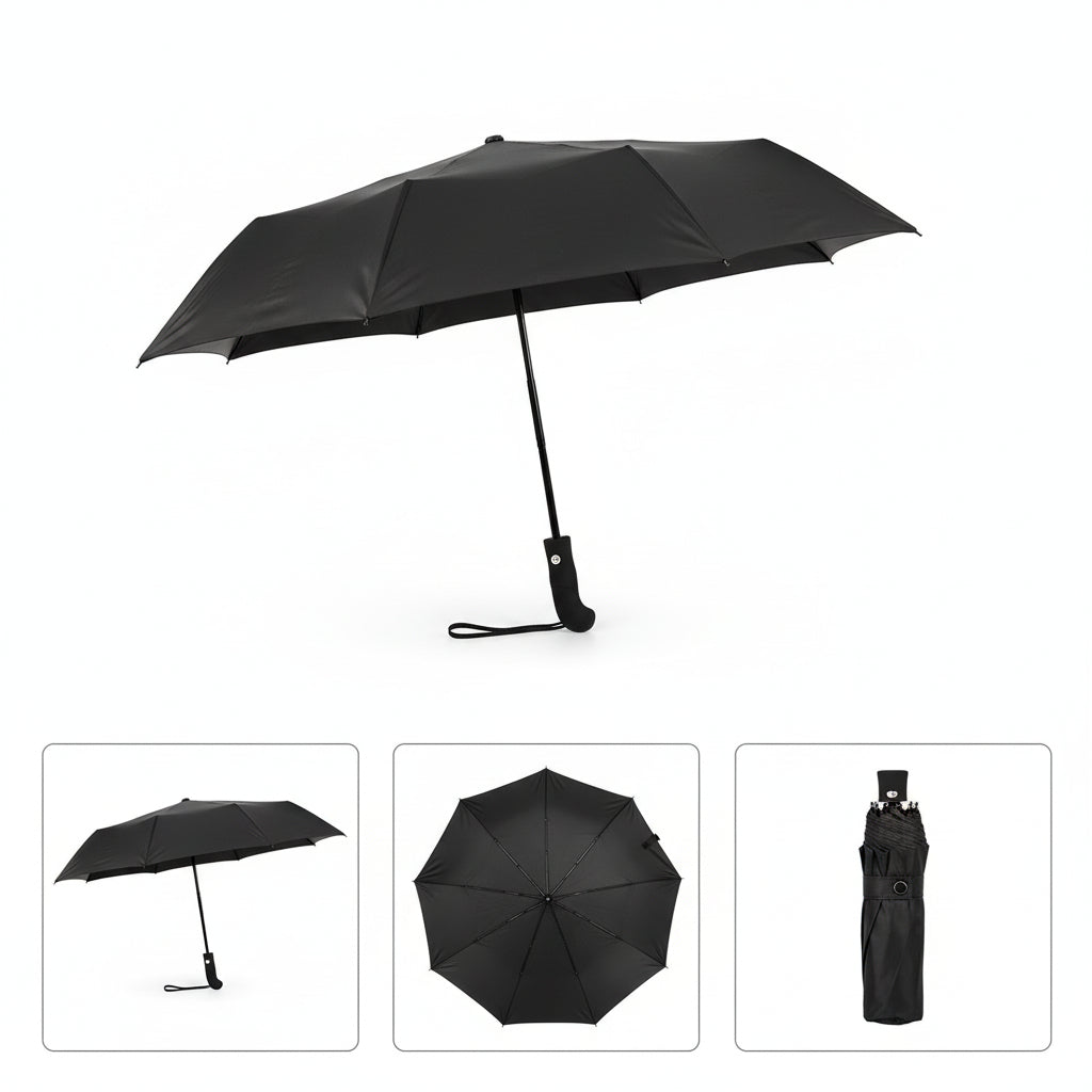 Rainforce - Windproof Compact Umbrella with Ergonomic Handle & Automatic Opening 3