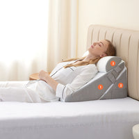RelaxPlus - Adjustable Bed Wedge Pillow for Comfort, Support & Leg Elevation 1