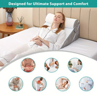 RelaxPlus - Adjustable Bed Wedge Pillow for Comfort, Support & Leg Elevation 3