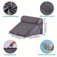 RelaxPlus - Adjustable Bed Wedge Pillow for Comfort, Support & Leg Elevation 5