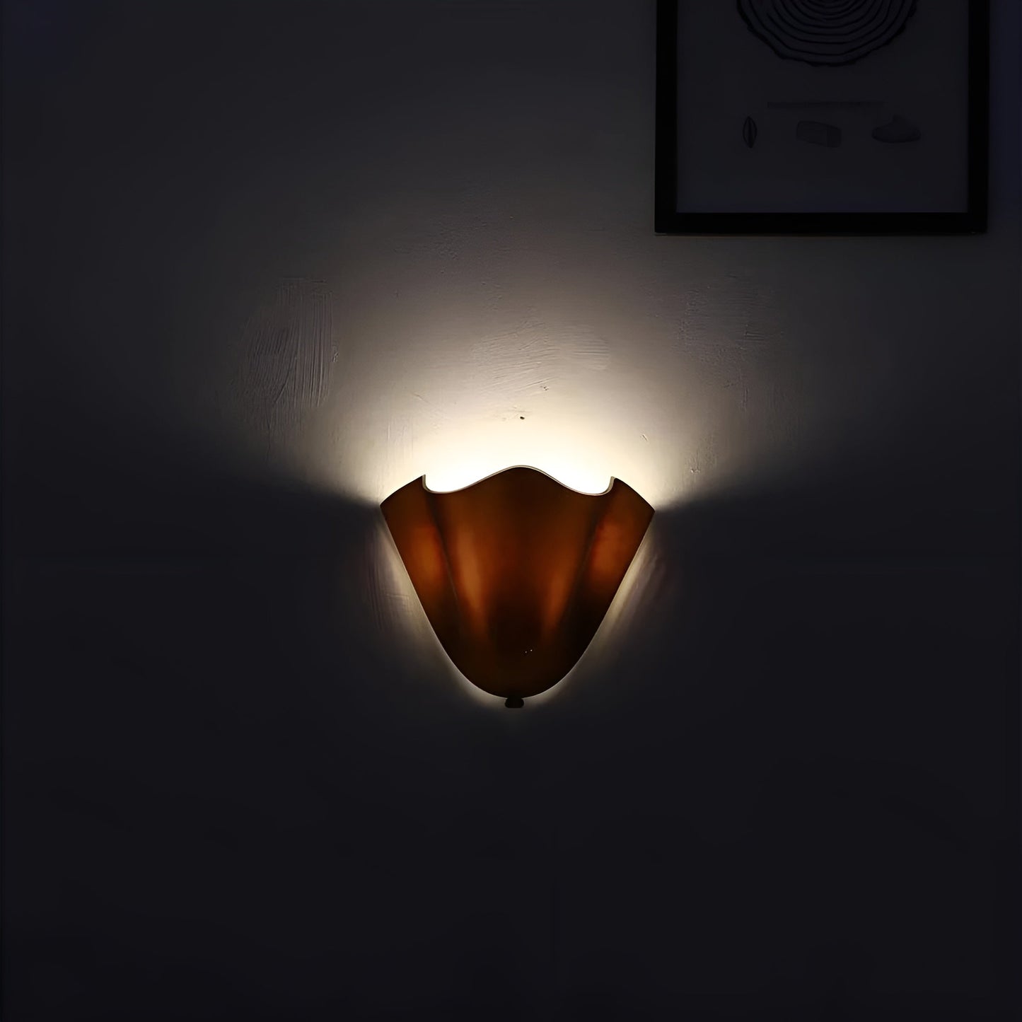 Retro Stained Glass Wall Sconce - Warm LED Light for Vintage Wall Lighting 2