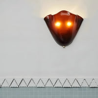 Retro Stained Glass Wall Sconce - Warm LED Light for Vintage Wall Lighting 4