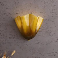 Retro Stained Glass Wall Sconce - Warm LED Light for Vintage Wall Lighting 8