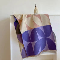 Reversible Poncho Scarf - Soft Microfiber Blend with Geometric Design 7