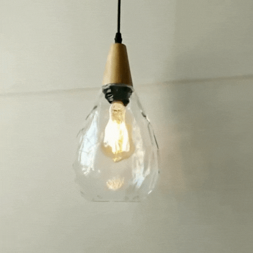 Royelux Vintage Teardrop Pendant Light - Elegant Glass Hanging Fixture for Kitchen 2