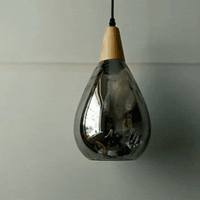 Royelux Vintage Teardrop Pendant Light - Elegant Glass Hanging Fixture for Kitchen 3