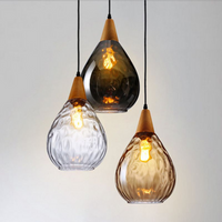 Royelux Vintage Teardrop Pendant Light - Elegant Glass Hanging Fixture for Kitchen 7