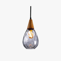 Royelux Vintage Teardrop Pendant Light - Elegant Glass Hanging Fixture for Kitchen 8