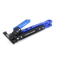 RIDERPRO - Heavy Duty Metal Motorcycle Kickstand Bracket Stable Side Parking Stand Frame