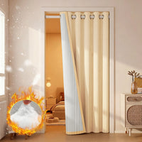 LUMISHEER - Insulated Winter Blackout Door Curtains Multi-Layer Thick Thermal Panels