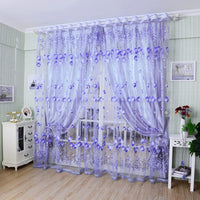 NUVANZA - Lightweight Sheer Tulle Drapes for Children's Bedroom and Contemporary Living Spaces