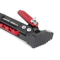 RIDERPRO - Heavy Duty Metal Motorcycle Kickstand Bracket Stable Side Parking Stand Frame