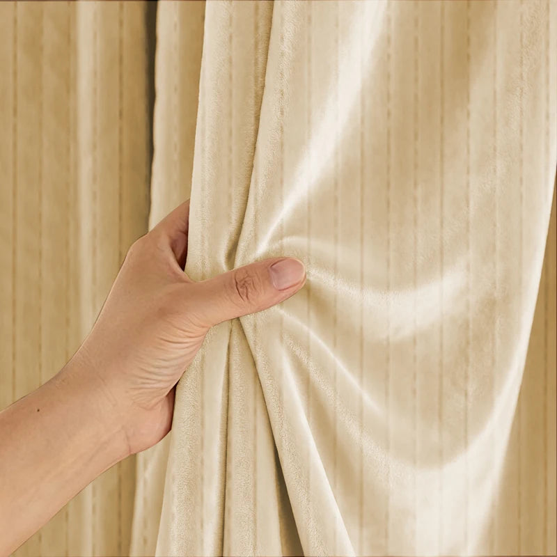 LUMISHEER - Insulated Winter Blackout Door Curtains Multi-Layer Thick Thermal Panels