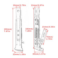RIDERPRO - Heavy Duty Metal Motorcycle Kickstand Bracket Stable Side Parking Stand Frame