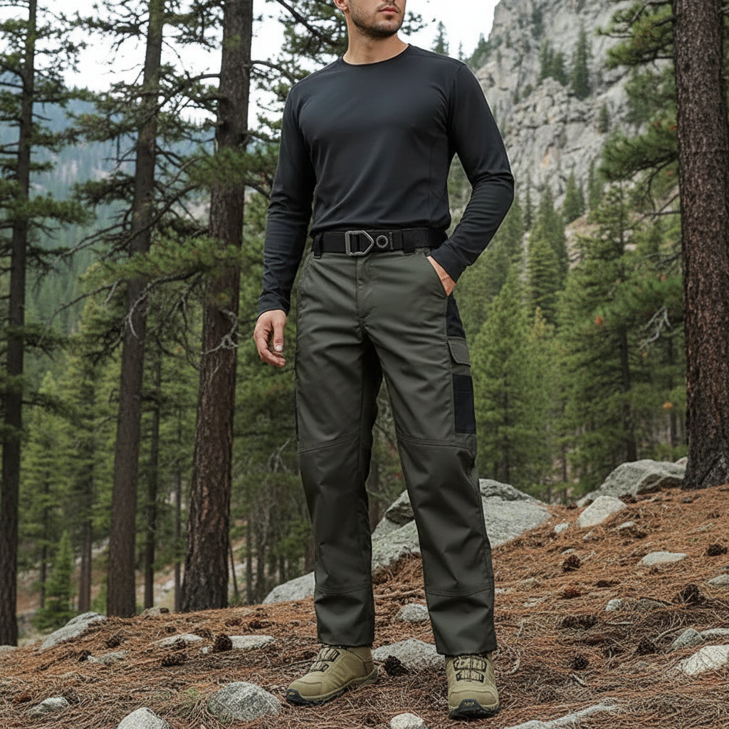 STORMVEX – Waterproof Straight Leg Cargo Pants for All Weather Protection
