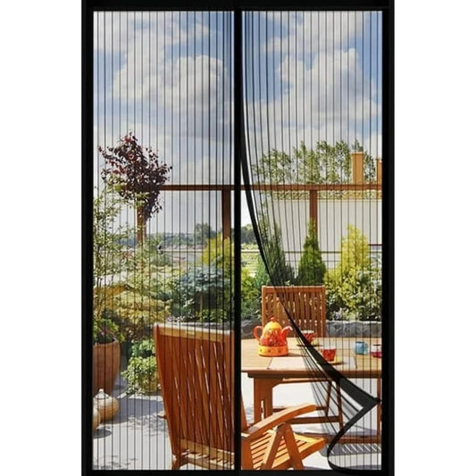 BREEZEAURA - Mosquito-resistant Door Curtain Hands-free 100x210 cm Living Room Bedroom