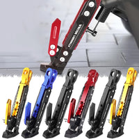 RIDERPRO - Heavy Duty Metal Motorcycle Kickstand Bracket Stable Side Parking Stand Frame