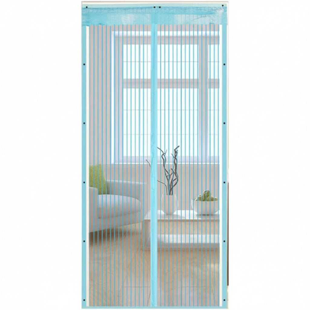 BREEZEAURA - Mosquito-resistant Door Curtain Hands-free 100x210 cm Living Room Bedroom