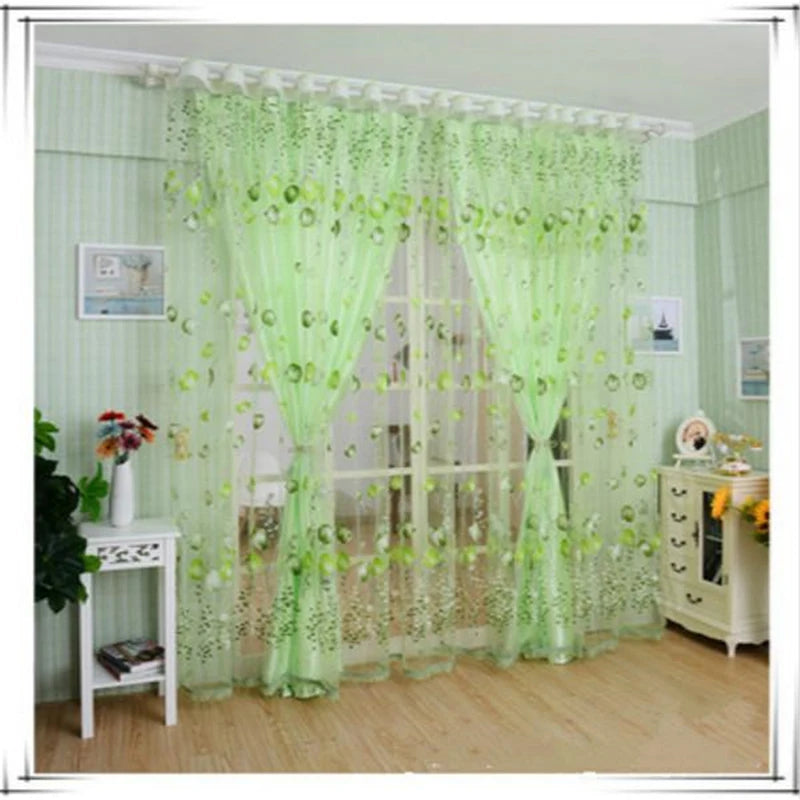 NUVANZA - Lightweight Sheer Tulle Drapes for Children's Bedroom and Contemporary Living Spaces