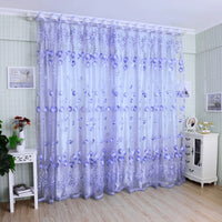 NUVANZA - Lightweight Sheer Tulle Drapes for Children's Bedroom and Contemporary Living Spaces