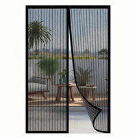 BREEZEAURA - Mosquito-resistant Door Curtain Hands-free 100x210 cm Living Room Bedroom