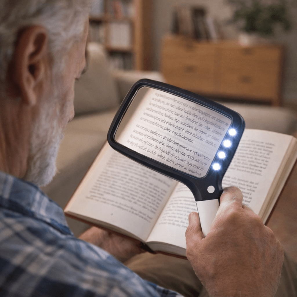 SICHTPLUS - 3x LED Hand Magnifier for Clear Vision and Detail Tasks 0
