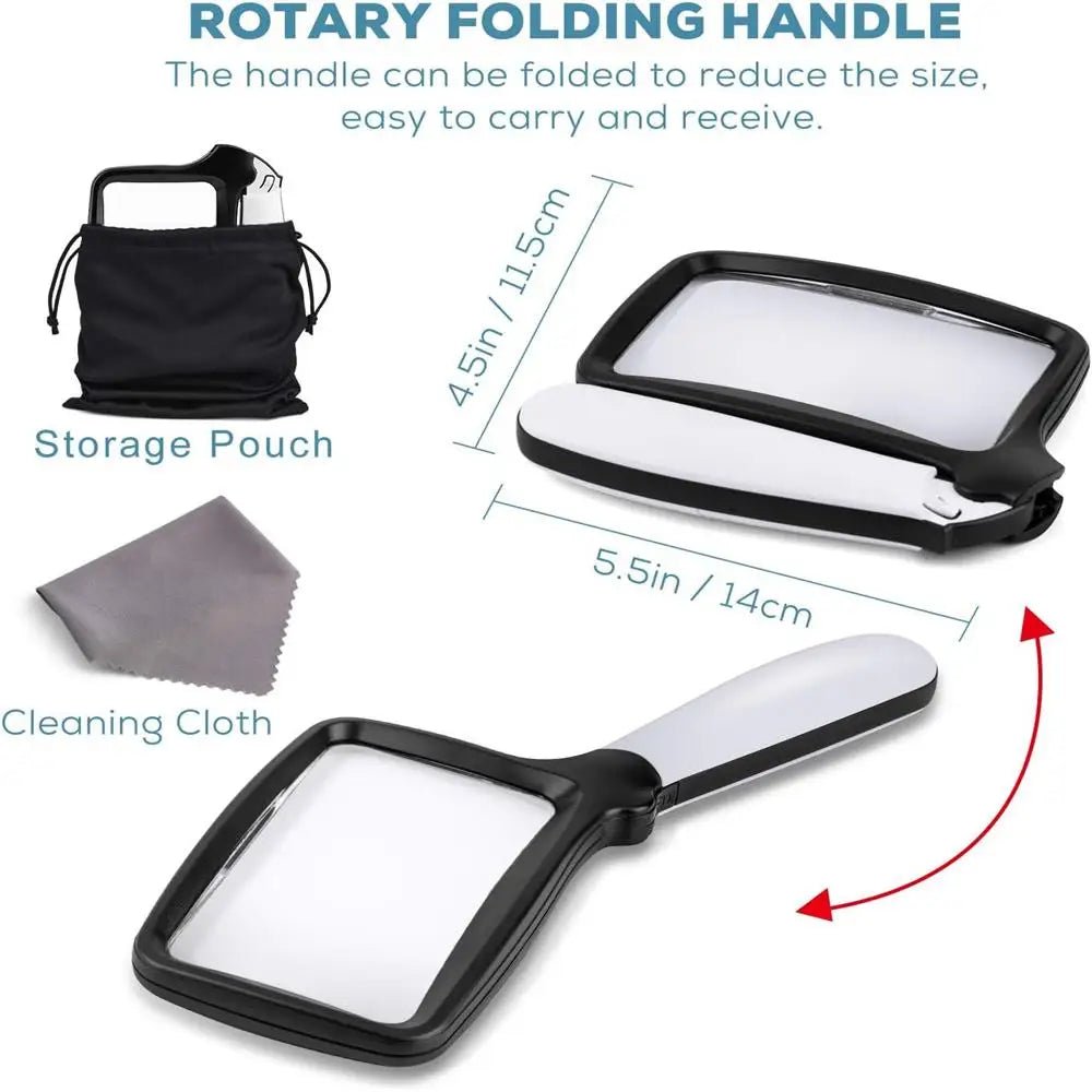 SICHTPLUS - 3x LED Hand Magnifier for Clear Vision and Detail Tasks 4