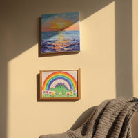 SKETCHBOX – Display frame in wood look with built-in storage space 3