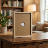 SKETCHBOX – Display frame in wood look with built-in storage space 6