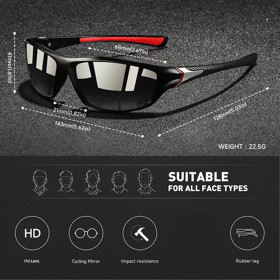 SOLARION – Sport sunglasses with polarized lenses & UV400 protection 7