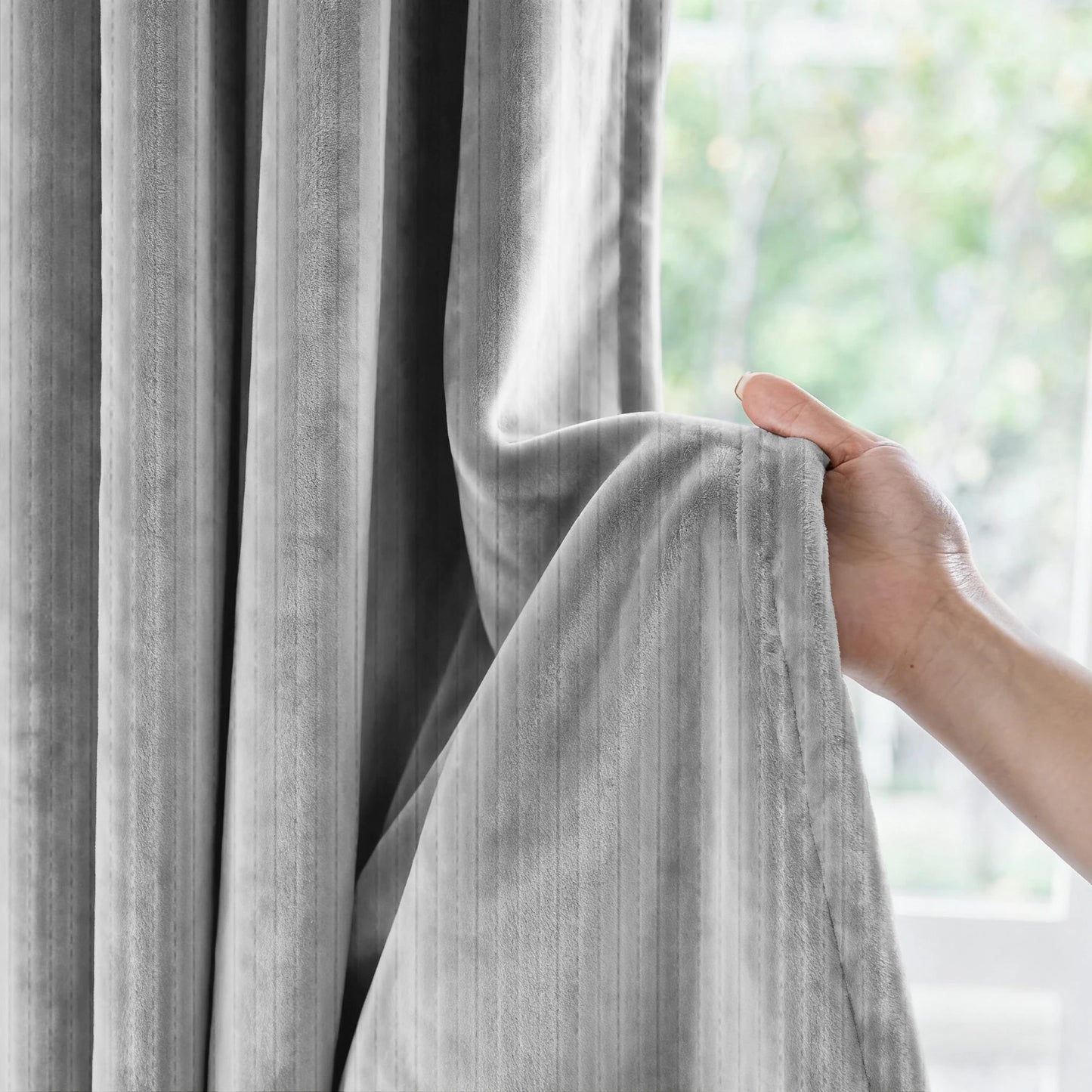 LUMISHEER - Insulated Winter Blackout Door Curtains Multi-Layer Thick Thermal Panels