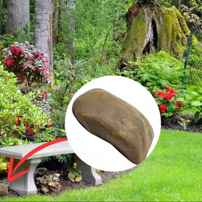 SafeRock - Weatherproof Hidden Storage Stone for Keys, Cash & Valuables 3