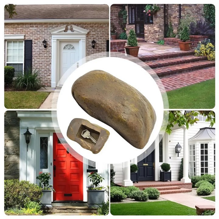 SafeRock - Weatherproof Hidden Storage Stone for Keys, Cash & Valuables 4