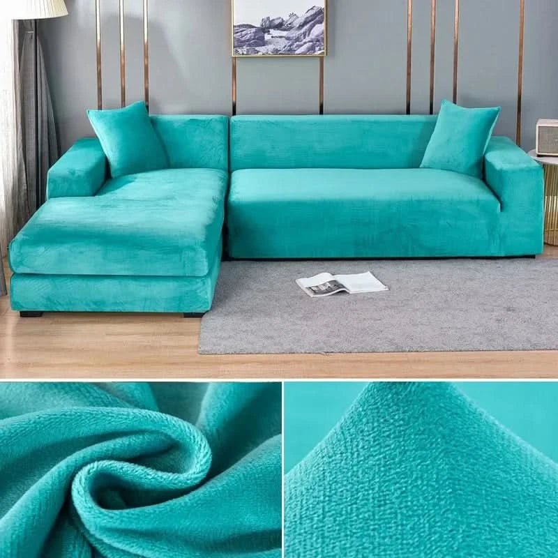 SamtLux sofa cover - Elastic & luxurious for every living room 12