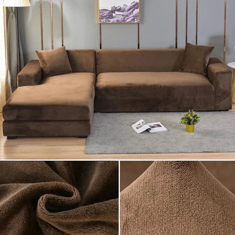 SamtLux sofa cover - Elastic & luxurious for every living room 13