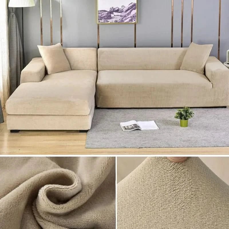 SamtLux sofa cover - Elastic & luxurious for every living room 14