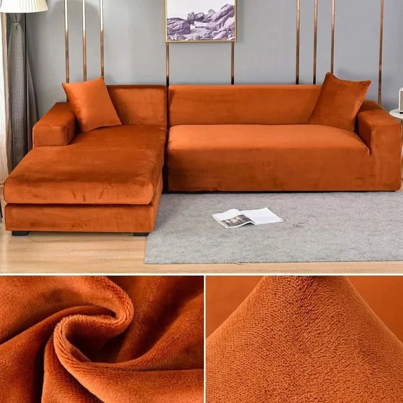 SamtLux sofa cover - Elastic & luxurious for every living room 18