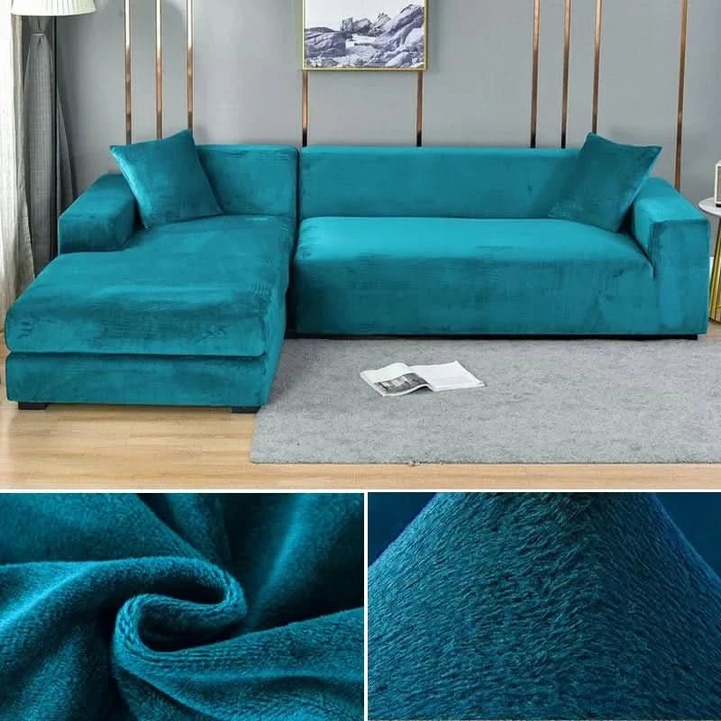 SamtLux sofa cover - Elastic & luxurious for every living room 19