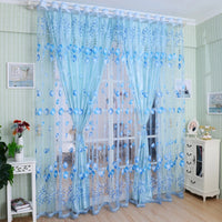 NUVANZA - Lightweight Sheer Tulle Drapes for Children's Bedroom and Contemporary Living Spaces